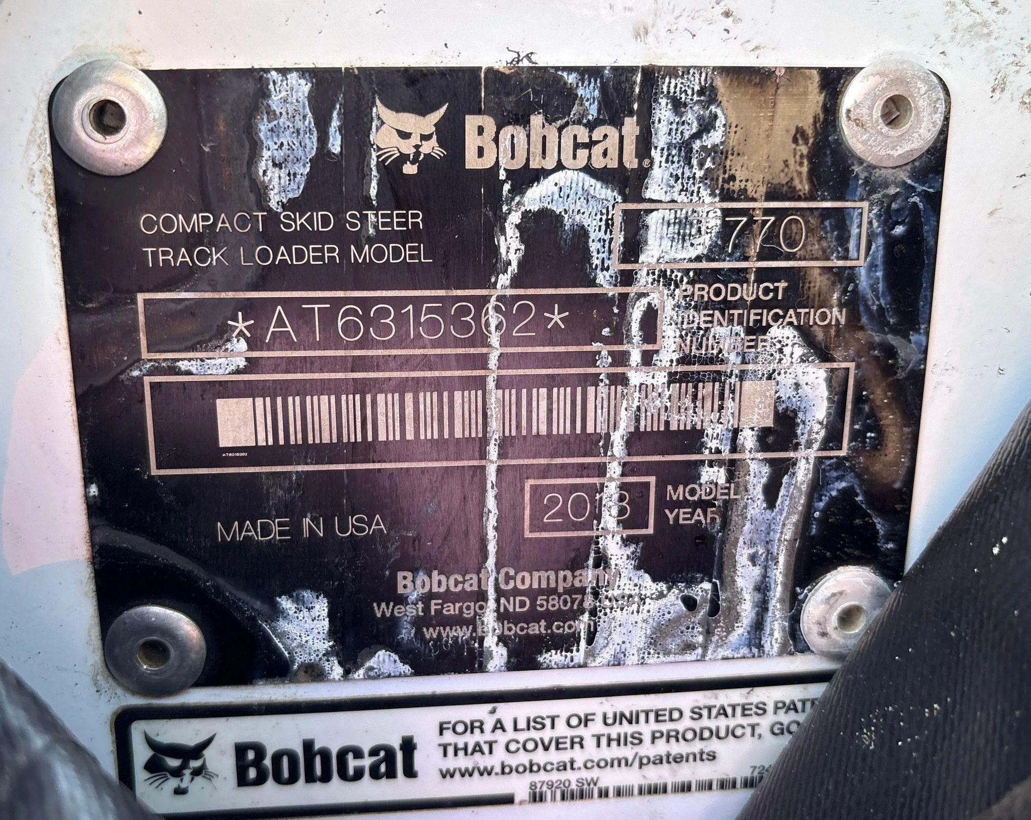 2018 Bobcat T770