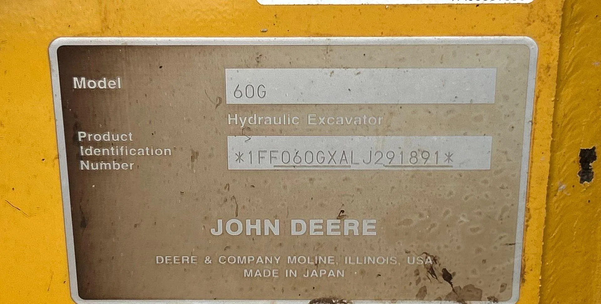 2020 John Deere 60G