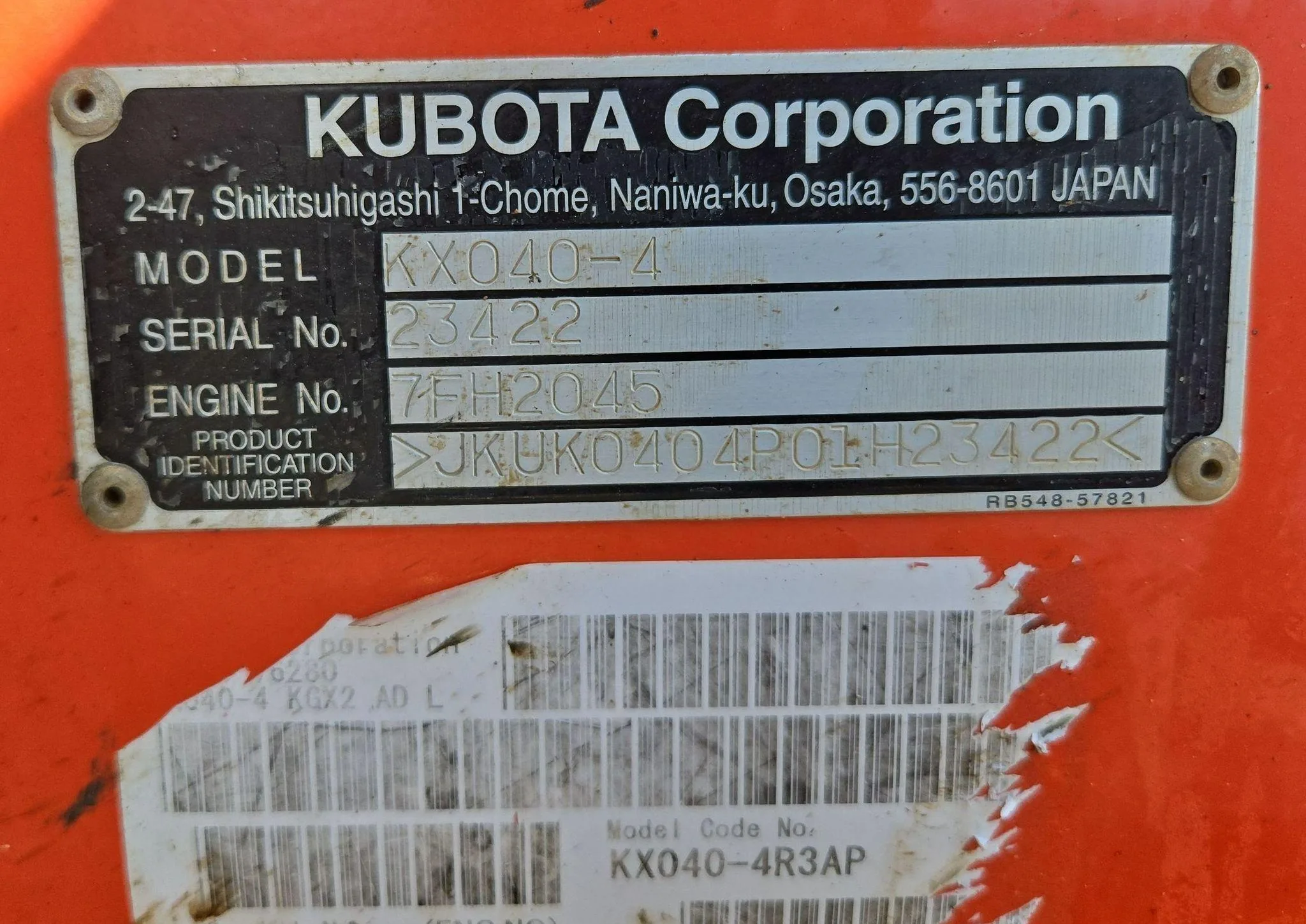 2015 Kubota KX040-4