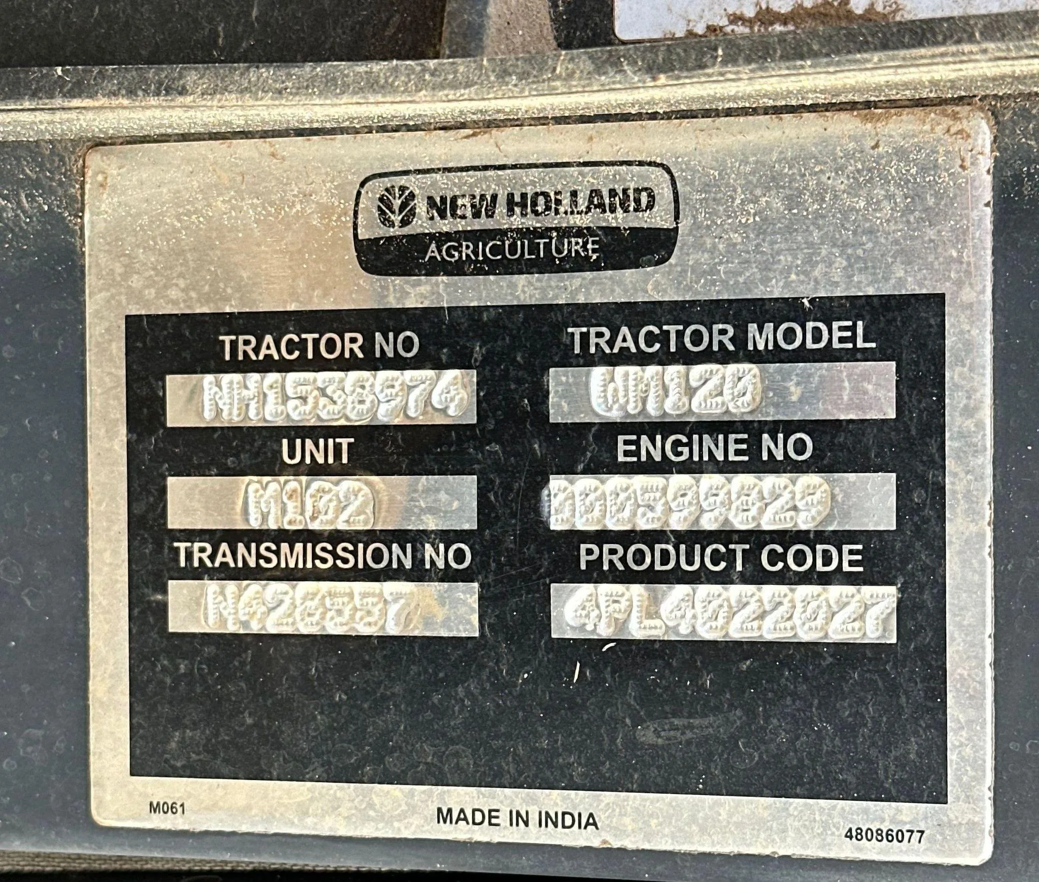 2020 New Holland Workmaster 120