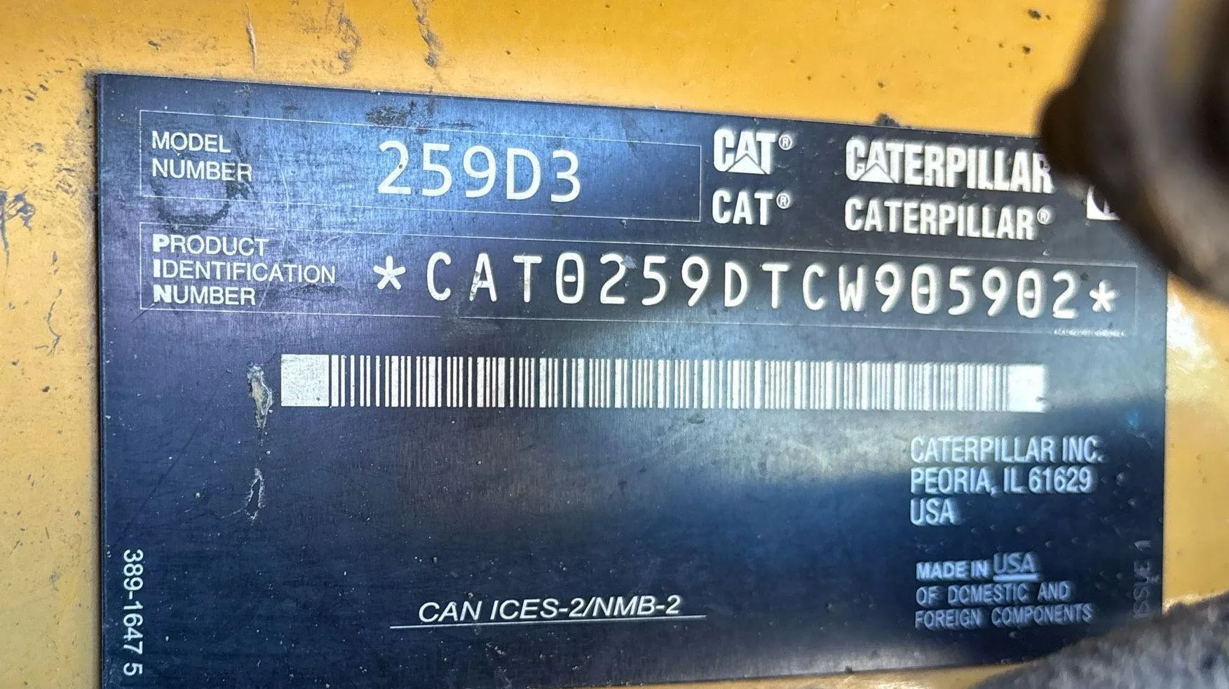 2020 Caterpillar 259D3
