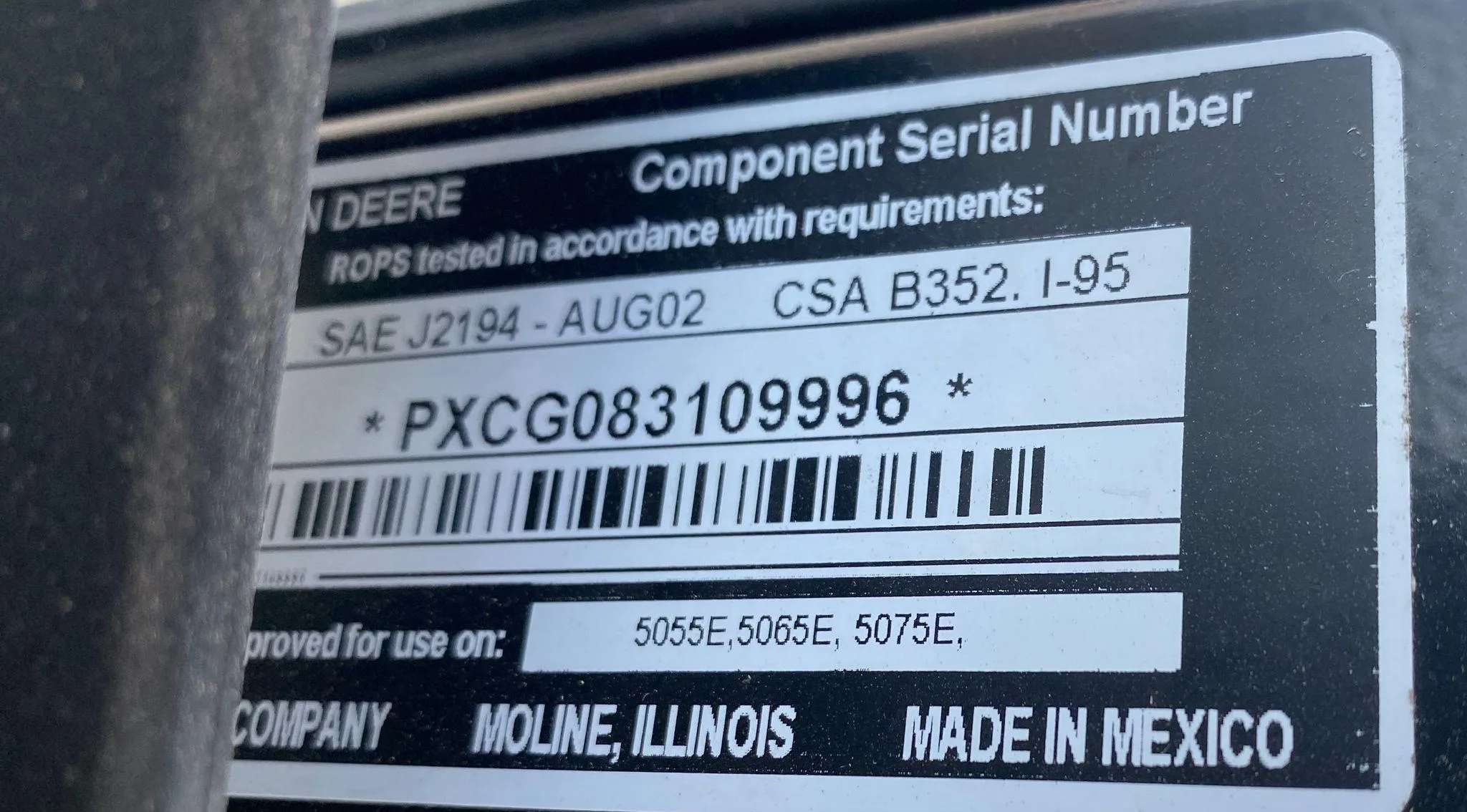 2017 John Deere 5065E