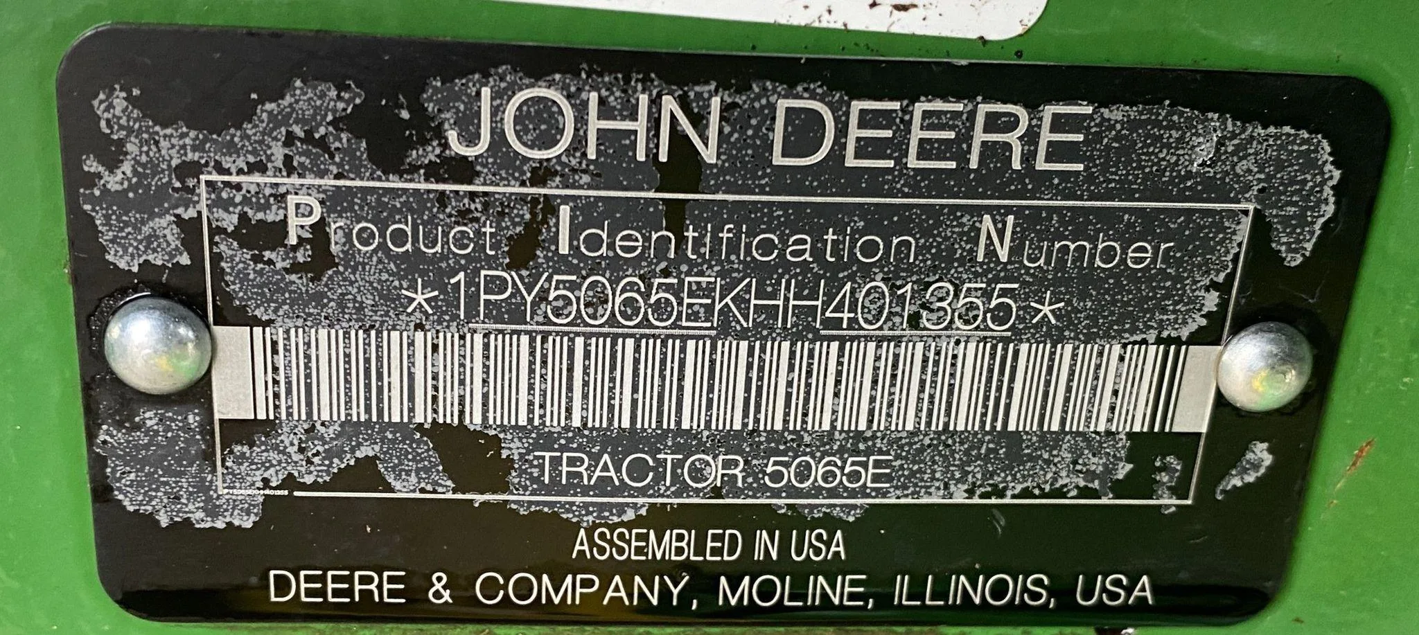 2017 John Deere 5065E